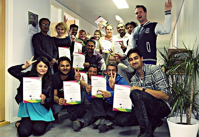 Trainings ended with distribution of certificates. Photo: Nina Požun